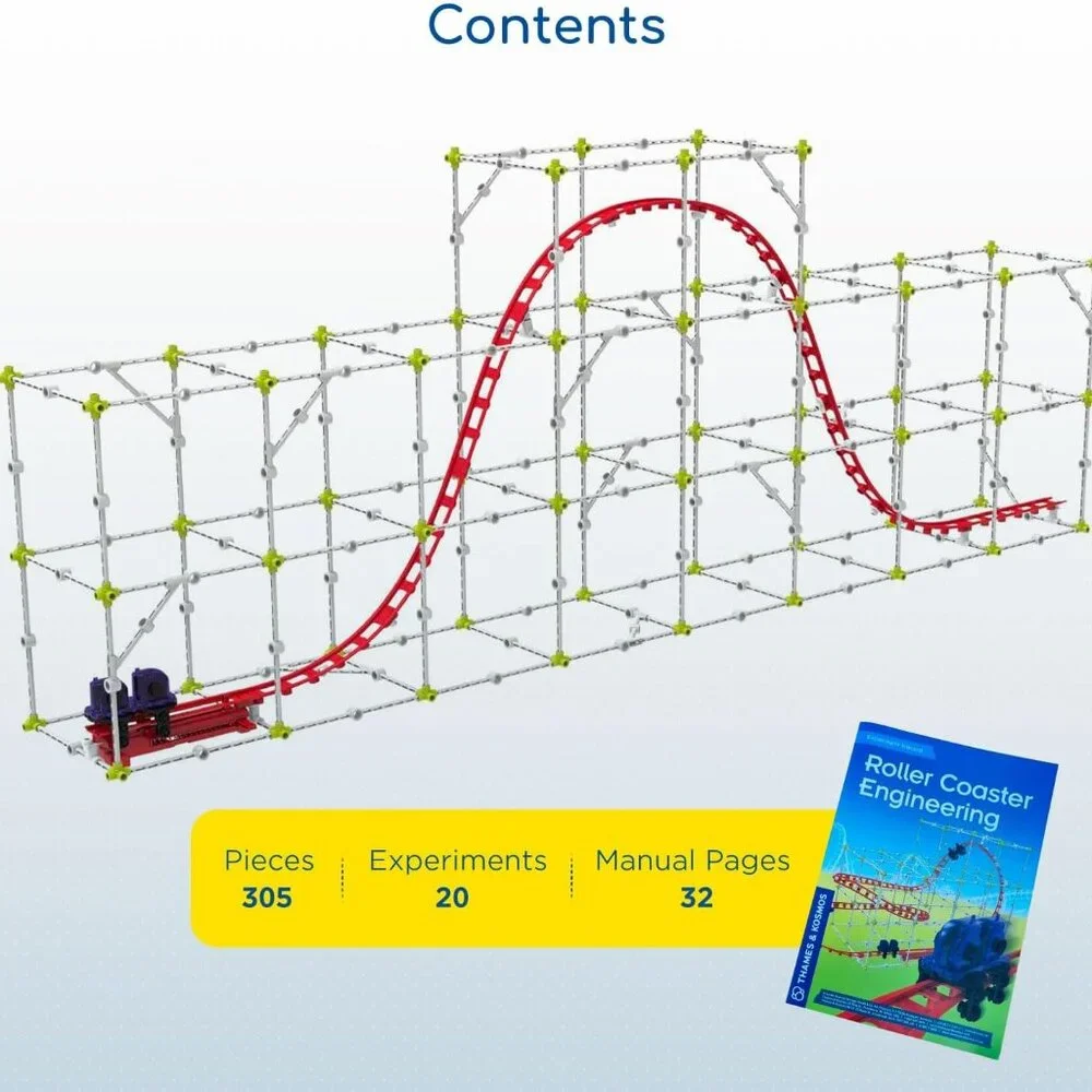 New Thames & Kosmos Roller Coaster Engineering STEM Kit Toy Set Physics Forces M